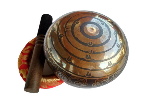 Special Engraved Antique Tibetan Singing Bowl M1 for Sound Therapy