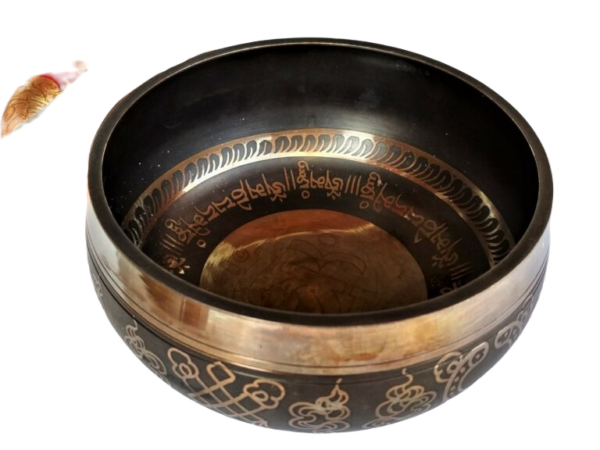 Special Engraved Antique Tibetan Singing Bowl M1 for Sound Therapy