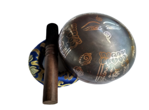 Om Mani Tibetan Singing Bowl for Sound Therapy and Meditation